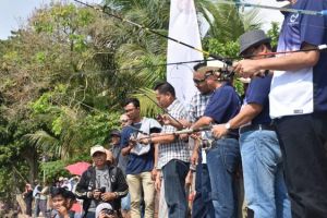 Ciptakan Kondusifitas Jelang Pimilu 2019, Polda Jambi Gelar Lomba Mancing di Danau  Sipin