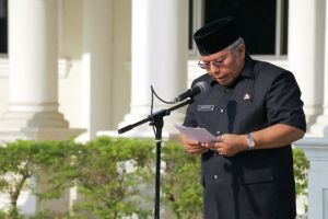 Pimpin Upacara Gabungan, Safrial Tegaskan Sudah Berbuat Banyak Untuk Kemajuan Pelayanan Publik