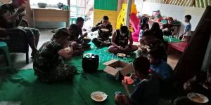 Spirit Gotong Royong Satgas TMMD, Bangun Jalan Hingga Makan Bersama Warga