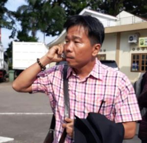 Aliang Pilih Bungkam Usai Temui penyidik KPK di Polda Jambi