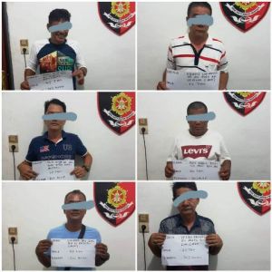 Ditreskrimum Polda Jambi Gerebek Perjudian di Pasar Hongkong, 6 Orang Pelaku Diamankan