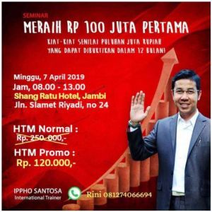 Hanya dengan Rp120 Ribu Bisa Ikuti Seminar Bersama Ippho Santosa, Catat Jadwalnya