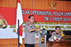 Kapolda Jambi Instruksikan Fungsi Penaganan Kriminalitas 3C Secara Tepat dan Tuntas