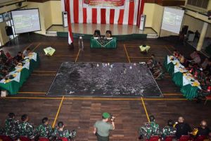 Danrem Pimpin Tactical Floor Game Kesiapsiagaan Pengamanan Pemilu, Begini Suasananya