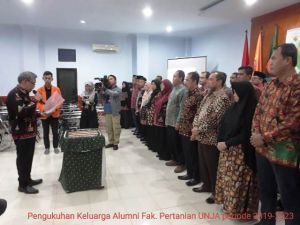 Pengurus Keluarga Alumni Fakultas Pertanian UNJA Dikukuhkan