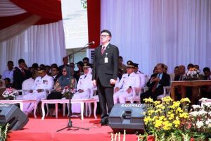 Mendagri Pimpin Upacara Peringatan Hari Otonomi Daerah ke XXIII di Kabupaten Banyuwangi