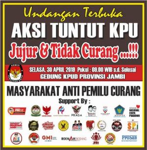 Masyarakat Anti Pemilu Curang Akan Gelar Unjuk Rasa di KPU dan Bawaslu