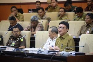 Mendagri Sampaikan Evaluasi Pemilu 2019 dalam Raker di DPD RI