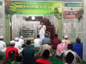 Korem 042/Gapu Peringati Nuzulul Qur’an 1440 Hijriah/ 2019 Masehi