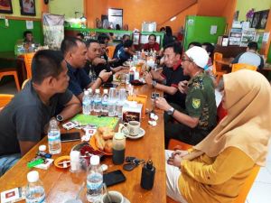 Persiapan TMMD, Dandim Batanghari Coffe Morning Bersama Awak Media