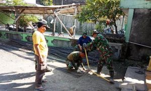 Jelang Pra TMMD, Kebersamaan TNI Dengan Perangkat Desa Meningkat
