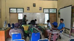 Kades Ladang Peris Sambut Baik Rencana Personil TMMD Tidur di Rumah Warga