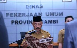 M Fauzi Kembali Lantik Pejabat Fungsional PUPR Provinsi Jambi