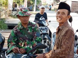 Babinsa Desa Kalikondang Gencar Sosialisasi TMMD.