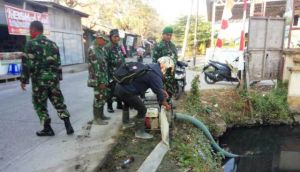 Genangan Air Ganggu Pembangunan Talud TMMD