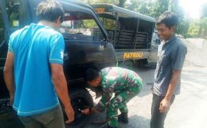 TNI Satgas Selalu Ada Disaat Warga Membutuhkan