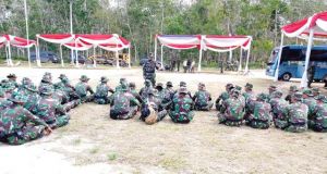Danramil Rilman Berikan Arahan ke Satgas Sebelum ke Rumah Orang Tua Asuh