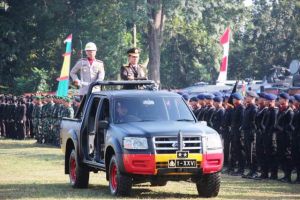 Upacara HUT Bhayangkara ke 73 Polda Jambi di Lapangan Eks MTQ, Ini Amanat Presiden RI
