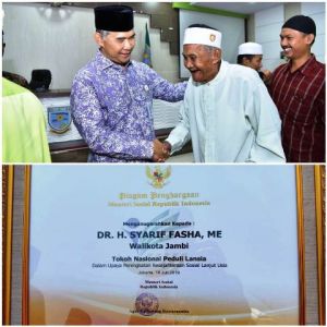Hebat...Peduli Lansia, Wali Kota Fasha Dinobatkan Sebagai Tokoh Nasional