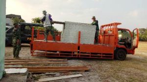 Material Untuk Rehab RTLH Terus Digelontorkan ke Desa TMMD