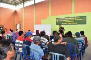 Pasiter Satgas TMMD Kodim Batanghari Beri Penyuluhan Bela Negara