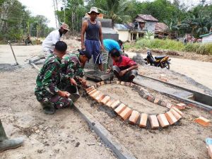 Pembangunan Tugu TMMD Sudah 75 Persen