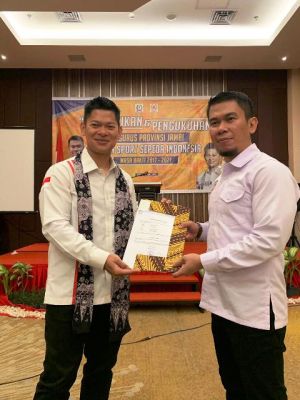 Endria Putra Resmi Dikukuhkan Sebagai Ketua ISSI Jambi