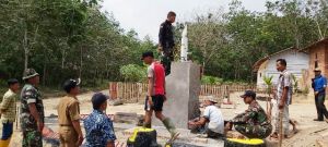 Tugu TMMD Sudah 80 Persen, Kades Ladang Peris: Ini Akan Jadi Kenangan Bagi Desa