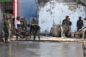 Proyek Fisik TMMD Kodim Demak Mencapai 70 %