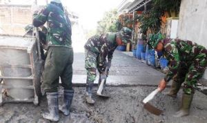 Dikeroyok TNI Bersama Warga, Satu Lagi Jalan TMMD Nyaris Rampung