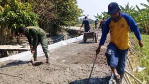 Dipelopori TNI, Semangat Gotong Royong Warga Kalikondang Meningkat
