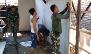 Dibangun Tentara, Sebentar Lagi Mbah Kholil Mempunyai Rumah Layak Huni