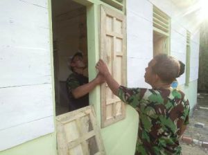 Selalu Ikut Dalam Gotong Royong Pembangunan Program Fisik, Sutikno: Saya Kagum dengan Keikhlasan TNI