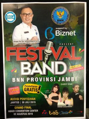 Ayo Ikuti... Festival Band Bagi Pelajar dan Mahasiswa Persembahan BNN Provinsi Jambi
