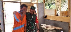 Terharu Dapat Bantuan Bedah Rumah, Triyono Menangis Saat Dikunjungi Dansatgas TMMD