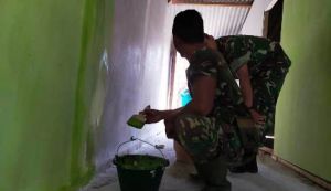 Ciptakan Kenangan, RTLH Dicat Hijau Tentara