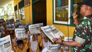 Guru SDN Kalikondang Akan Teruskan Program Literasi Yang Didorong TNI
