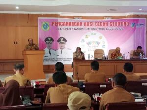Rembuk Stunting di  Tanjabtim, Wabup Robby Minta Perangkat Daerah Harus Koordinasi Jalankan Program