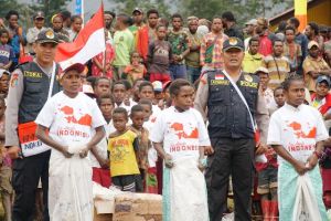 Meriahkan HUT RI ke 74, Binmas Noken Polri Gelar Perlombaan di Kabupaten Puncak