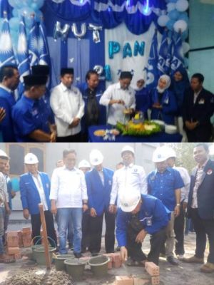Momen Ultah, PAN Jambi Lanjutkan Pembangunan Gedung DPW