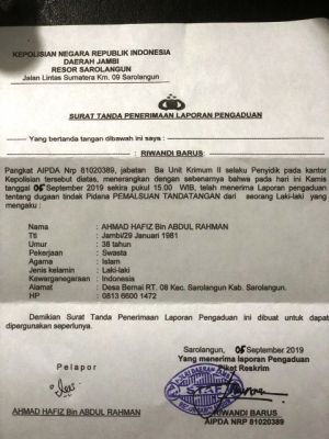 Diduga Soal Pemalsuan Tanda Tangan, Bendahara  Demokrat Sarolangun Lapor ke Polisi