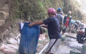 Terkendala Air, Target Pembangunan Jalan TMMD Meleset
