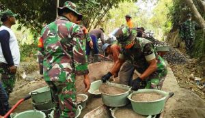 Terus Meningkat Keterlibatan Warga di Pekerjaan TMMD