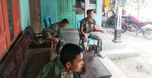 Tetap Jaga Disiplin Saat Bertugas di Lokasi TMMD