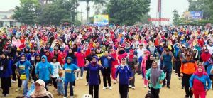 Senam Bugar Sehat Meriahkan HUT Kota dan Sumpah Pemuda