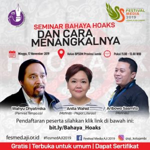 Putri Gusdur, Pemred Tempo.co dan Pegiat Mafindo Akan Bicara soal Hoaks di Fesmed