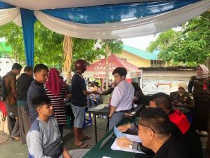 54 Pelanggar Lalin di Kawasan Tugu Keris Jambi Langsung Sidang Di Tempat