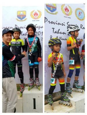 Kakak Beradik Sabet Medali Kejurprov Perdana Sepatu Roda Jambi, Ini Cerita Orang Tuanya