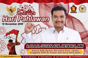 Ini Makna Hari Pahlawan Bagi Sutan Adil Hendra