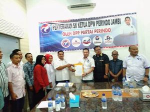 Hendry Attan Resmi Nahkodai DPW Perindo Provinsi Jambi
